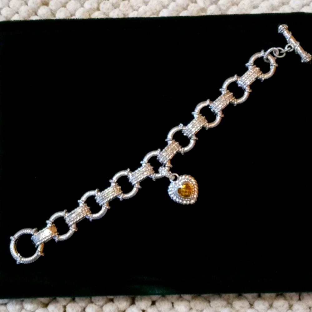 Judith Ripka 925 sterling silver bracelet.